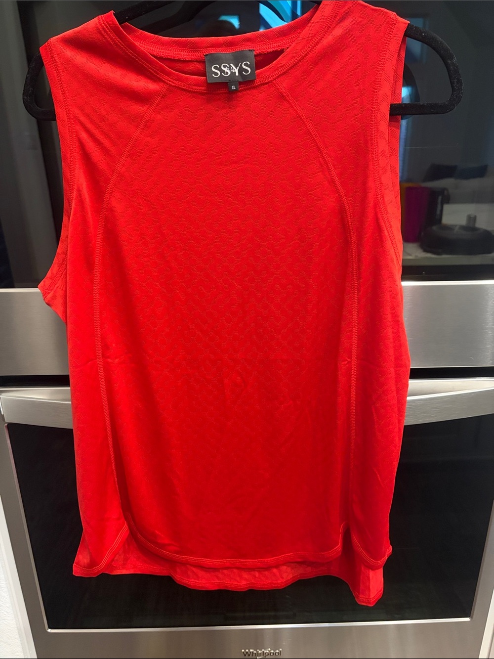 SSYS Red Sleeveless Performance Tank